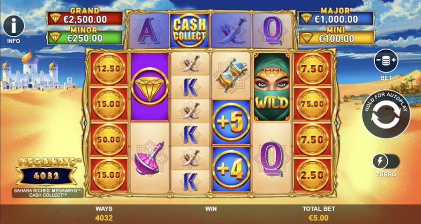 Spill nå - Sahara Riches Megaways Cash Collect