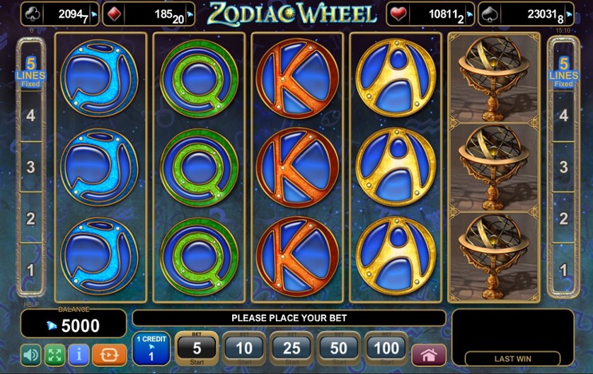 Spill nå - Zodiac Wheel