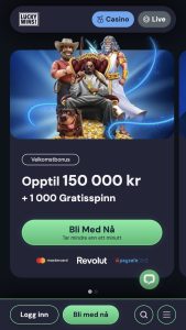 Gå til LuckyWins siden