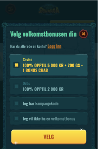 Velg bonus