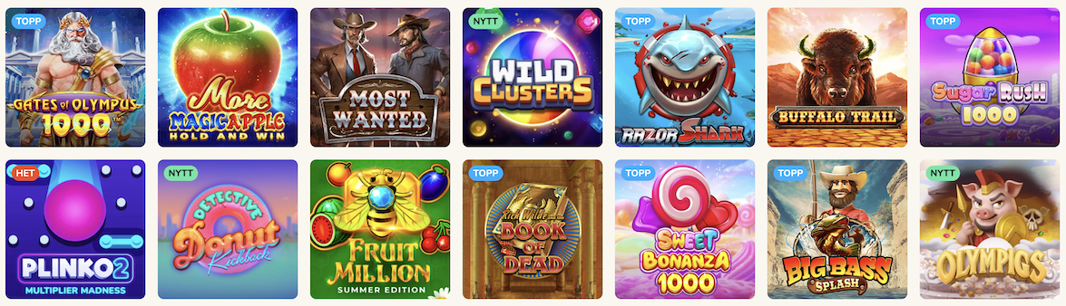 FatFruit Casino Spillutvalg