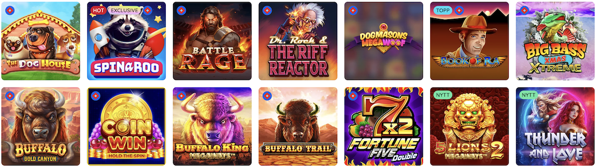 Rooli casino Spillutvalg