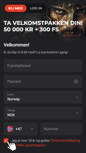 Fyll inn personopplysninger
