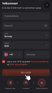 Gå til neste steg
