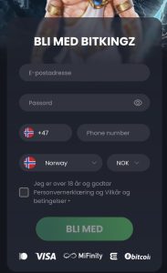 Fyll inn personlige opplysninger