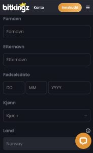 Bekreft dine detaljer