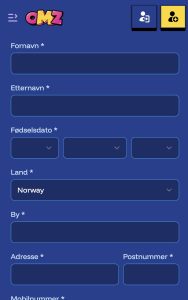 Fyll inn personopplysninger