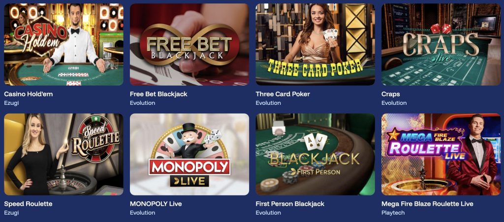 OhMyZino Live Casino