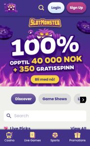 Gå til registreringssiden