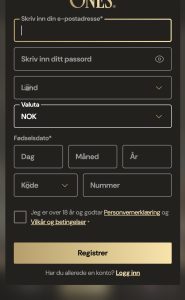 Legg til fødselsdato og telefonnummer