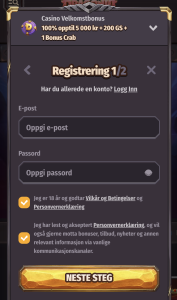 Fyll inn personopplysninger