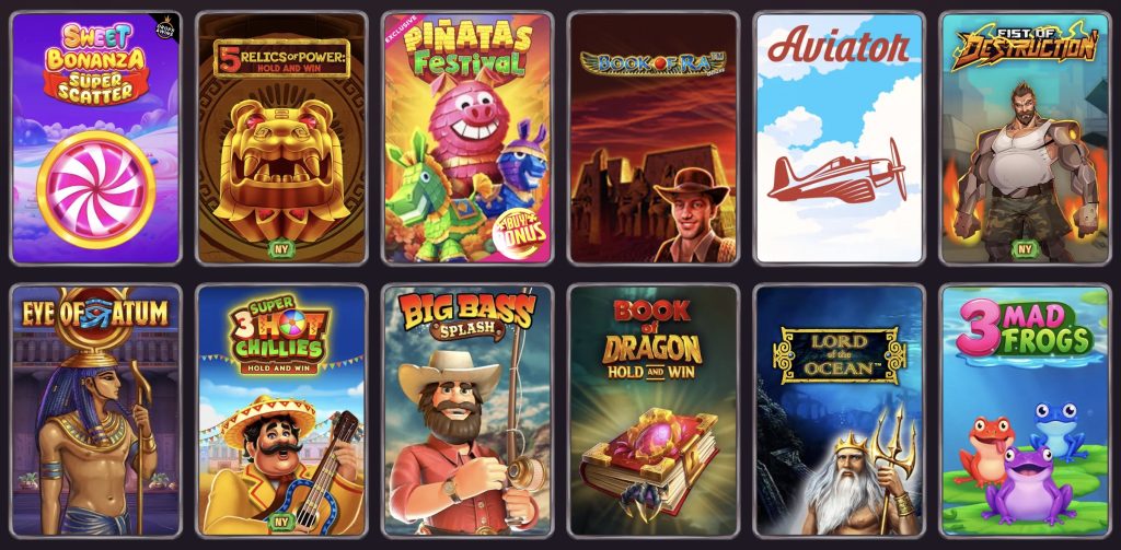 Spillutvalg hos Dragonia Casino