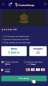 Besøk 21 Casino