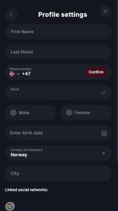 Fullfør profilen