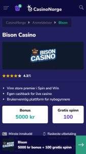 Besøk Bison Casino