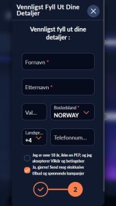 Fullfør registreringen